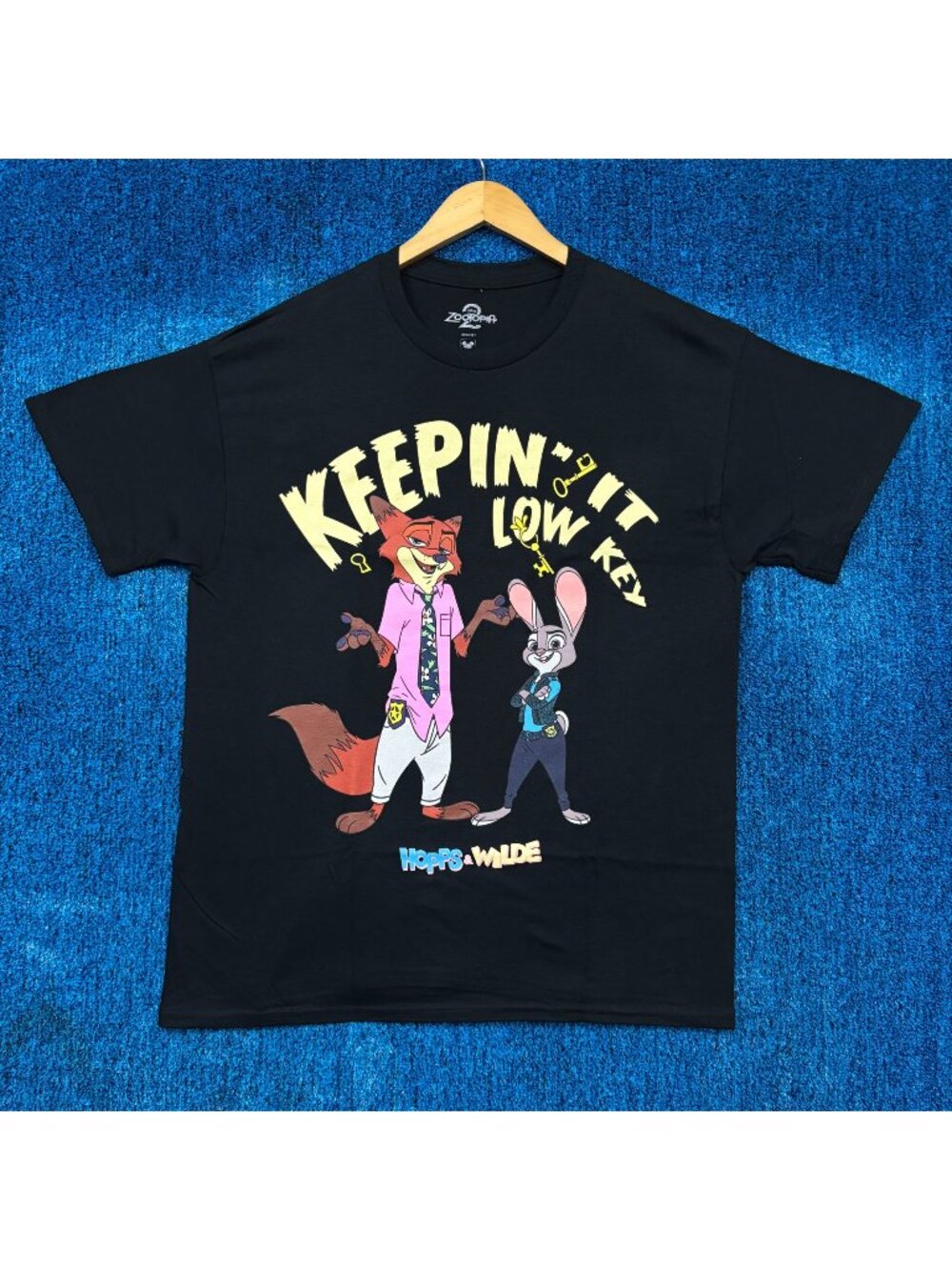 Keepin It Low Key Hopps & Wilde Zootopia 2 Disney Film Tee L